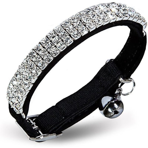 Pet Fashion Forward, Bling Katt-halsband med Justerbar Passform och Mjuka Material för Din Katts Unika Look