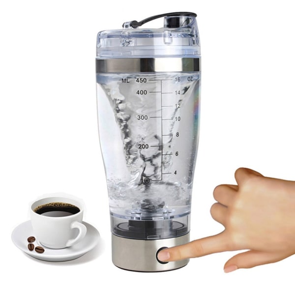 Powered Protein Shaker -pullo, Irrotettava Smart Mixer Cup, hopea