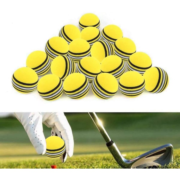 20 stk Foam Golf Øvingsballer -Trening Ball Rainbow
