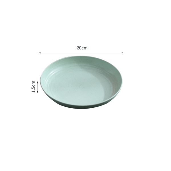4 set 22,3 cm:n hajoavia terveellisiä lautasia/ruokalautasia