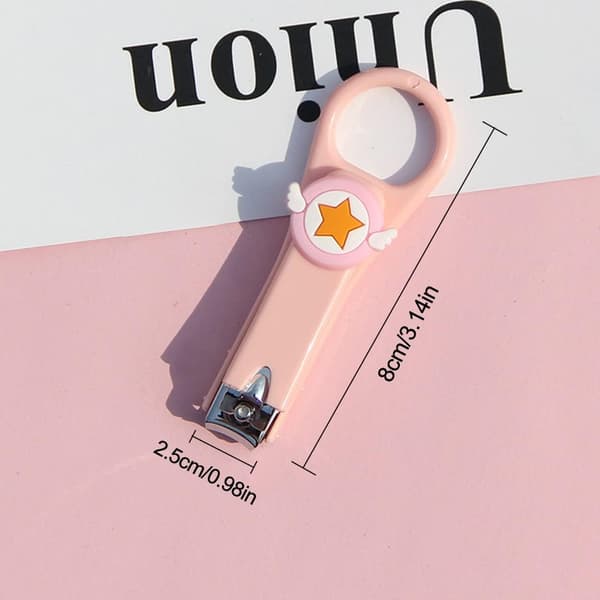 Mini Nagelklippare för Barn, (Grön, Rosa) 2st Nagelklippare, Pr