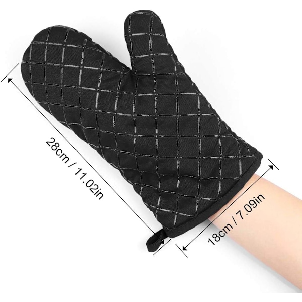 Ugnsvantar med silikontexturerad yta, flexibelt grepp för matlagning, bakning, grillning (1 par)