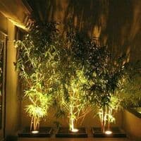 Varmhvitt lys-innfelt LED-downlight utendørs terrasse veldig tynn