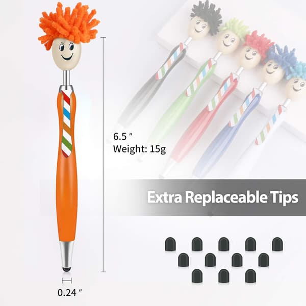 5 stk kapasitive styluspenner for barn til iPad, iPhone og nettbrett