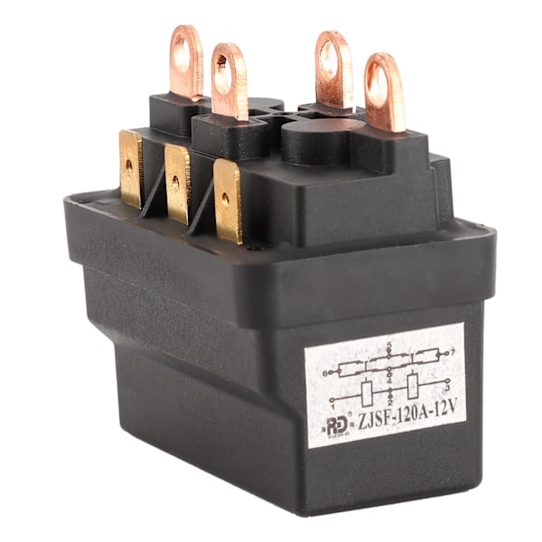 Vattentät Design Vinsch Solenoid Kontaktor, Hög Ampereklassning Elektromagnetiskt Relä för Enkel Installation i 4X4-Fordon, Hållbar Pulverlackerad