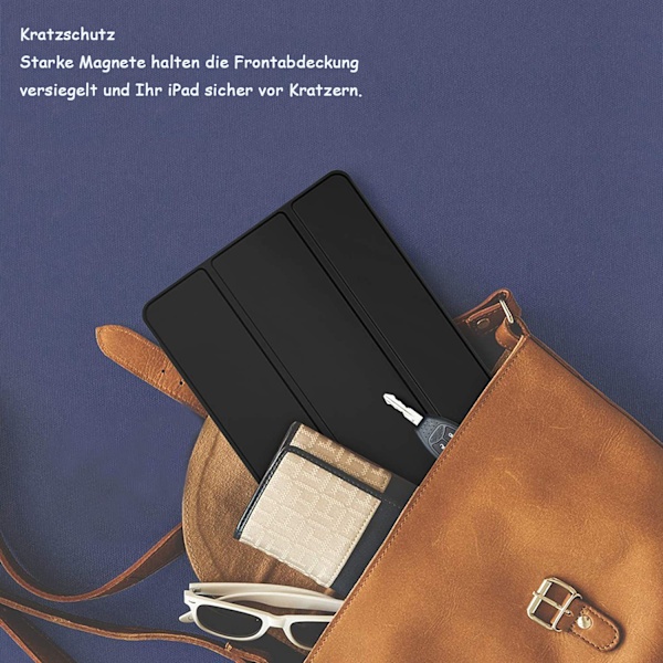 Skyddsfodral för iPad 10,2 tum, Stödjer Pencil Pro med Auto Sleep/Wake-funktion och Dubbla Ställpositioner för 9:e/8:e/7:e Generationens Modeller