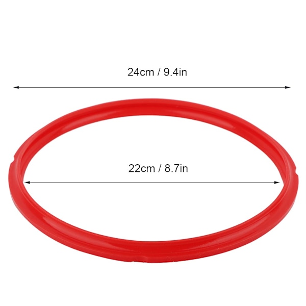 6 litran sähköinen painekattilan tiivistysrengas tiiviste Kotikeittiötarvikkeet (Punainen)