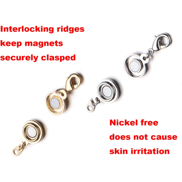 Låsande magnetlås för smycken halsband armband