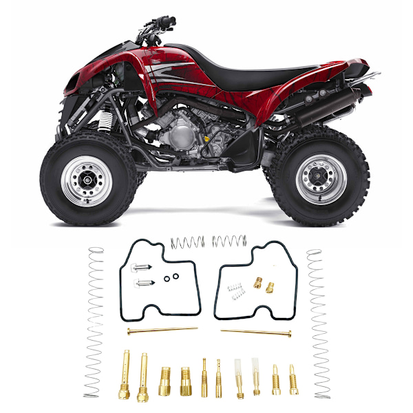 Förgasarreparationssats för motorcykel ATV Quad, precisionskonstruerad originaldel med lång livslängd, redo att installeras för snabba uppgraderingar