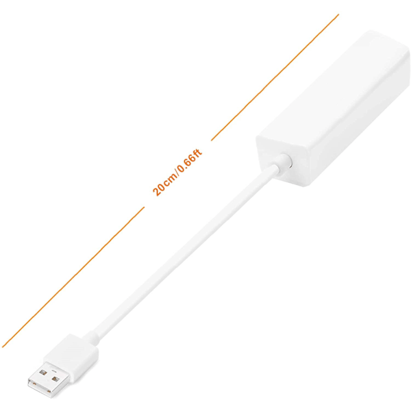 Omedelbar trådbunden anslutning: Portabel USB 2.0 till Ethernet-adapter för bärbara datorer, snabb Ethernet-prestanda som säkerställer pålitliga nätverkslösningar