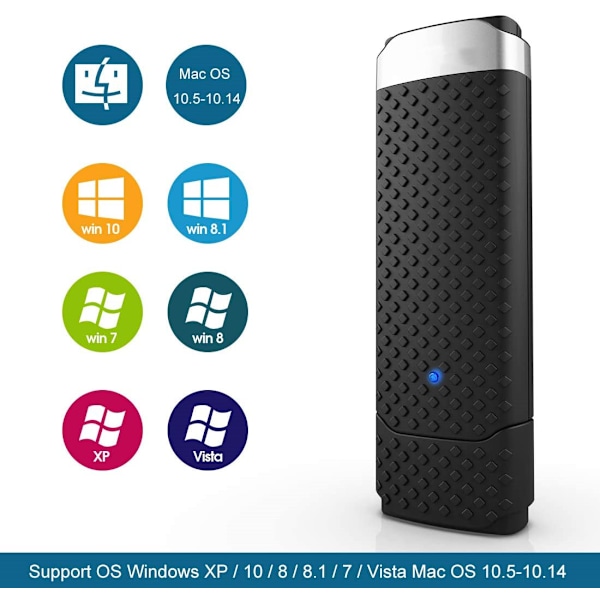 Senaste WPA3-kryptering, USB 3.0 WiFi-adapter AC1300Mbps, Säkra ditt nätverk med banbrytande integritetsskydd för stationär PC och bärbar dator