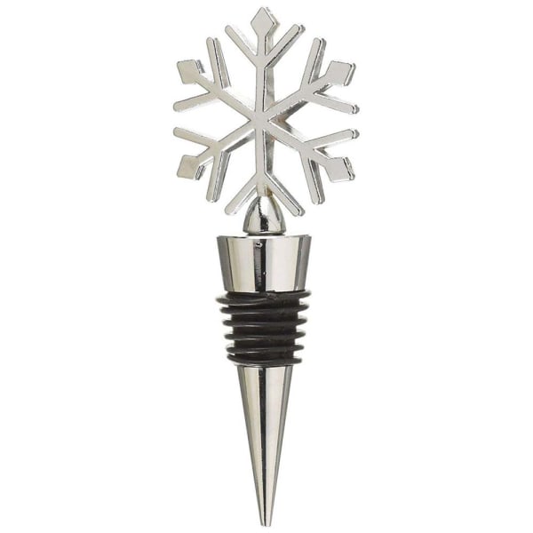 Elegant Snowflake Design vinflaskestopper favoriserer