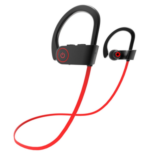 Bluetooth-hovedtelefoner IPX7 Vandtætte Trådløs Sport, rød