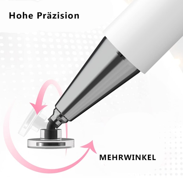 3-i-1 Stylus Penna för Alla Kapacitiva Pekskärmar, Koppar & Mesh Fin Spets Digital Penna för Sömlös Skrivning & Ritning