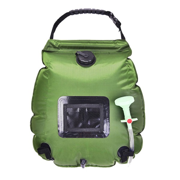 20L Outdoor solar water bag bath bag camping,Green