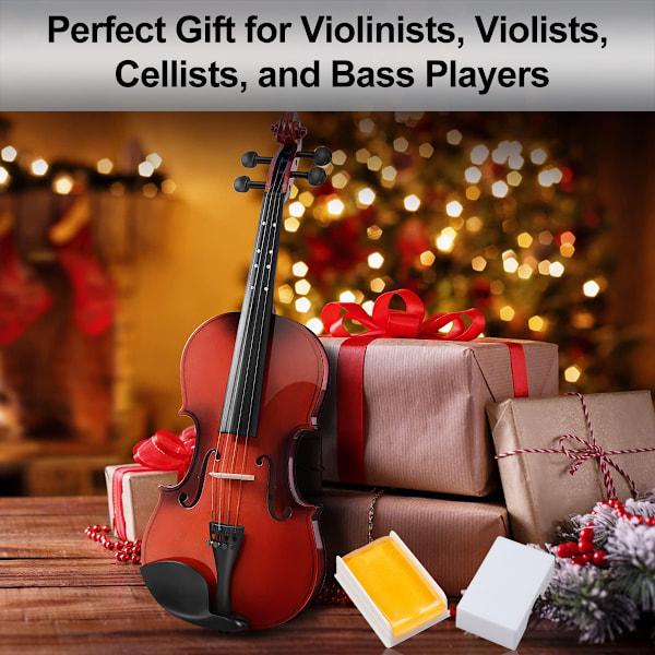 Harts till stråkinstrument, enkel applicering genomträngande ljud för violin viola cello stråkar, 3-pack gul naturlig harts långvarig prestanda