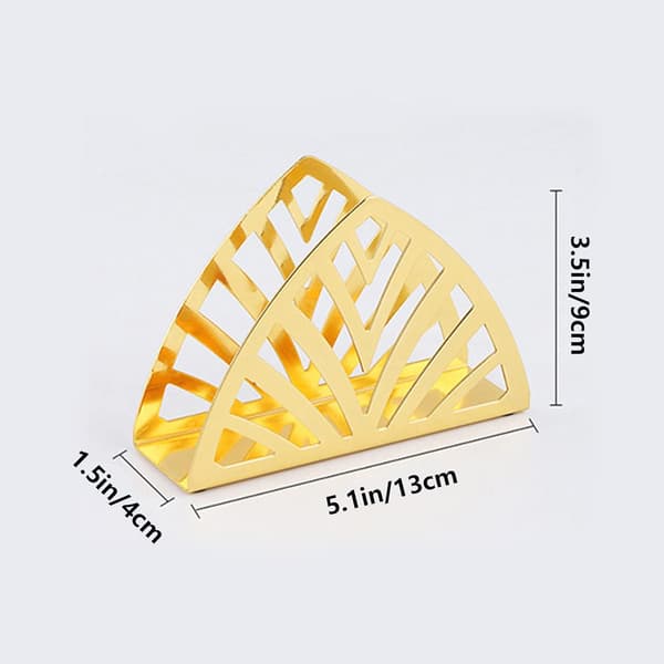 13*4*9cm, (triangelformad V-titanguld) 1 handdukshållare Handduk