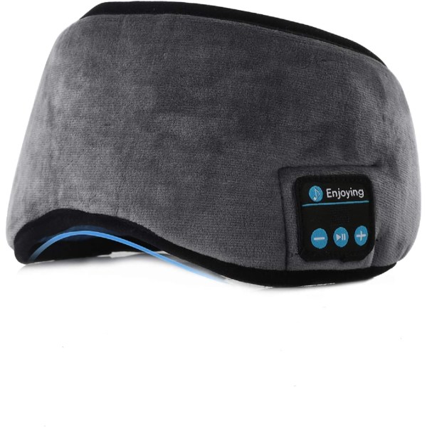 Bluetooth Sleeping Eye Mask Sleep Travel Music Eye Cover,Grå