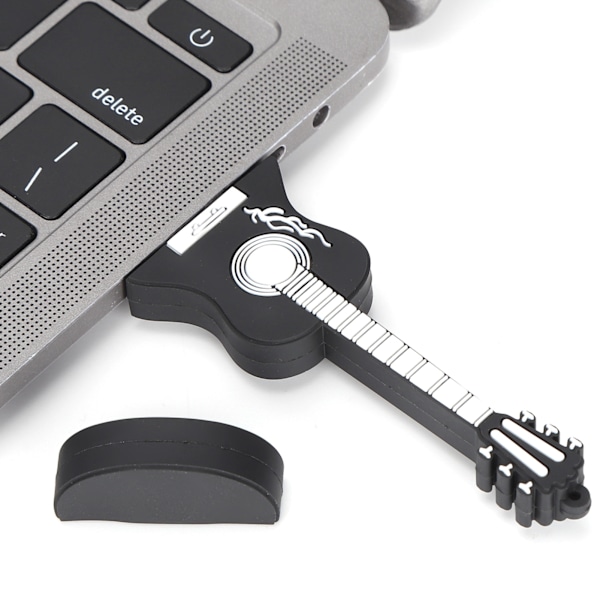Gitarrformad USB-enhet, Snabb och säker dataöverföring med USB 2.0-gränssnitt, Kompakt design för lagring i farten, Nyhetspresent till musiker &amp;