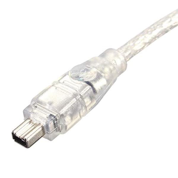 Dataoverførselskabel til FireWire 4-Pin, iLink Adapter Adapterkabel med USB 2.0 Interface, Højhastigheds IEEE 1394 Specifikation Synkroniseringskabel, Understøtter