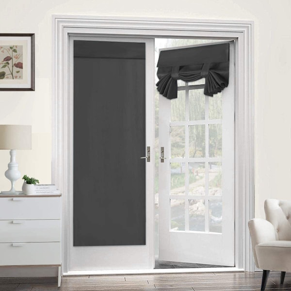 Blackout Curtain for French Doors - Thermal Insulated Blackout Glass Door Curtain Panel Curtain for Door Window Curtains