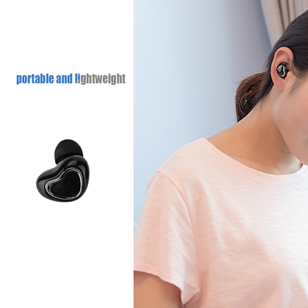 X7 Mini Vattentätt Öronclips, Öppna Hörlurar För Säkra Utomhusaktiviteter, Ultralång Speltid Med Avancerad Bluetooth-Version (Svart)