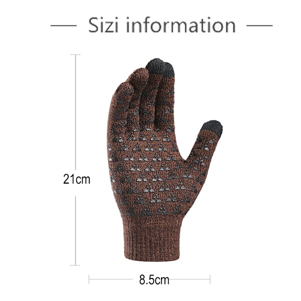 Neulotuista käsineistä kosketusnäyttökäsine unisex