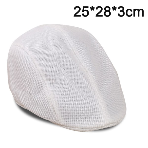 1kpl Boy'S Pinstripe kuljettajan hattu - muodikas cap, valkoinen