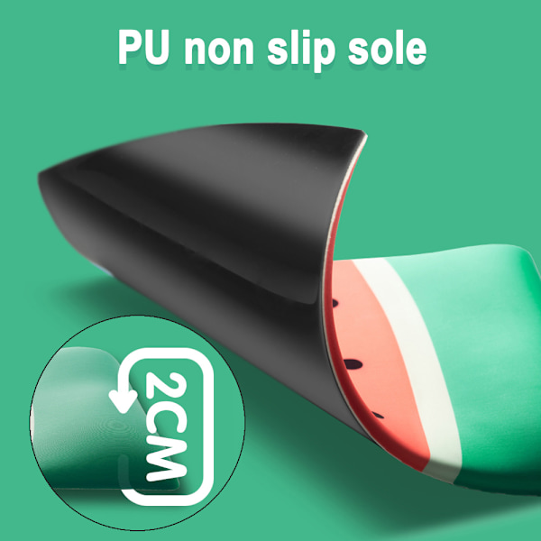 Ergonomisk Komfort, Unik Vattenmelonsdesign: Handledsstöd 27*18cm, Memory Foam-vaddering För Optimalt Stöd, Mångsidig Design För Kontor, Studentrum Och