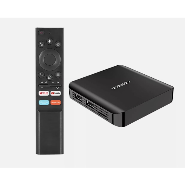 TV98 PLUS Smart Android TV-box, Mediaspelare med Android 14.0 OS, Quad Core ARM Cortex A53, G31 OpenGL3.2 Grafik, Dual Band WiFi, BT5.0, 8K UHD