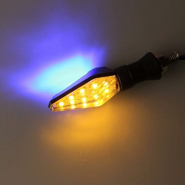 Energibesparande LED-blinkers för motorcykel, vattentäta LED-blinkerslampor för universell passform på de flesta motorcyklar (4 stycken)