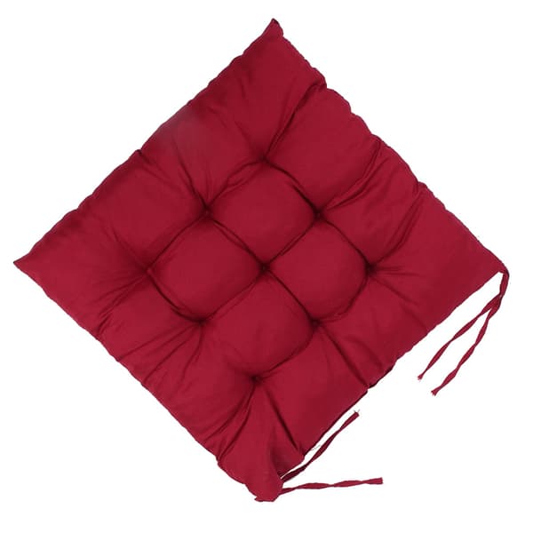 Stolehynde til spisebordsstole, sædehynde med bindebånd og maskinvaskbart design, blød, fluffy polyester stolehynde til kontor, køkken, stue, høj