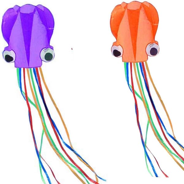 Bärbar Bläckfisk Lila & Orange Drakar Nylon och Polyester Materi