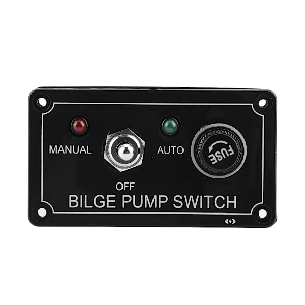 Yacht Switch Center, ABS-material för lång livslängd, 12V DC Toggle Manuell Av Auto-brytare, CE-certifierad för kvalitetssäkring