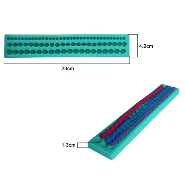 Diy Silikon Streng Perle Fondant Kake Sukker Bakeverktøy
