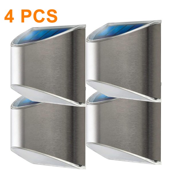 4PCS Outdoor Solar Lights Solar Led Wall Light Outdoor