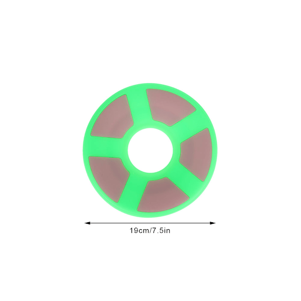 Silikon Hundelegetøj Flyvende Disk Lysende Sikkerhed Moderat Vægt Grøn