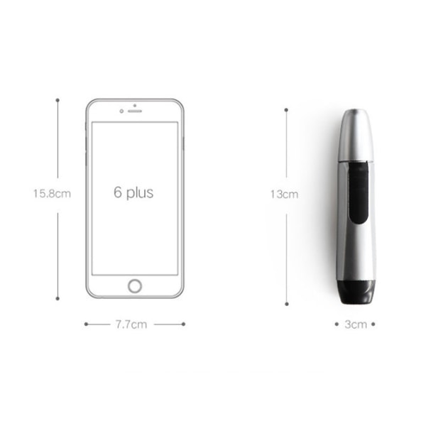 Nese- og ørehårtrimmer, profesjonell smertefri nesehårfjerner