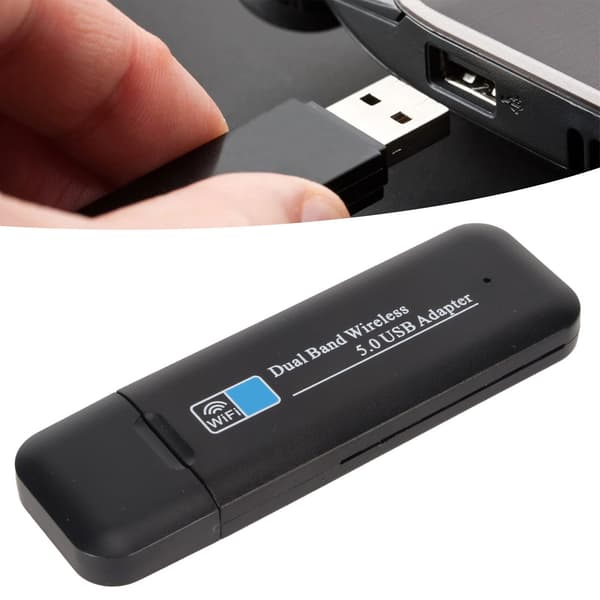 Trådløst netværkskort, højhastigheds USB WiFi-adapter med MU MIMO-teknologi og Bluetooth 5.0-understøttelse, stabil forbindelse til stationær computer