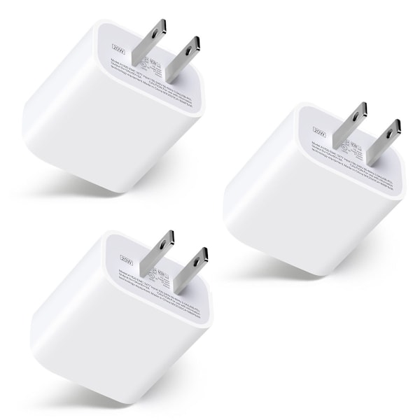 Flexibel Strömförsörjning USB-C Strömadapter, Ultratunn Värmebeständig Design, Kompakt Laddare för iPhone 14 13 12, iPad Pro Mini, Galaxy, Pixel 4 3,