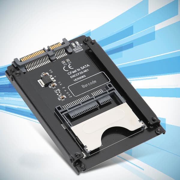 CFast-kortlæser, CFast til SATA-adapter med SATA3.0-interface til hurtig dataoverførsel, 2,5-tommers formfaktor kabinet med Plug and Play-understøttelse, Nej