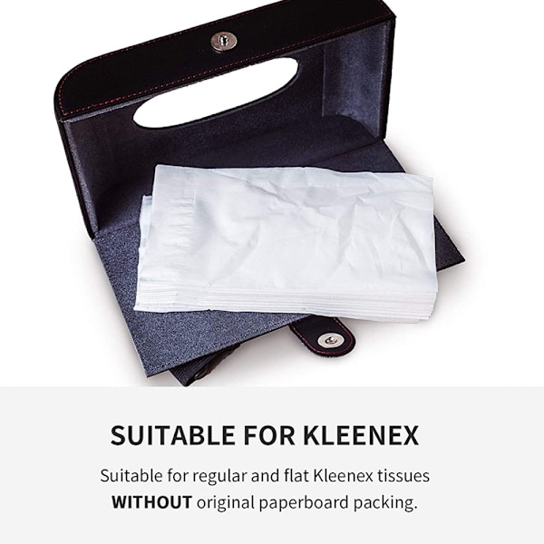Dekorativ Förvaringslåda För Interiörtillbehör, Rektangulär Tissue Box Omslag Med Vattentätt Magnetlås Och Förlängda Spännen