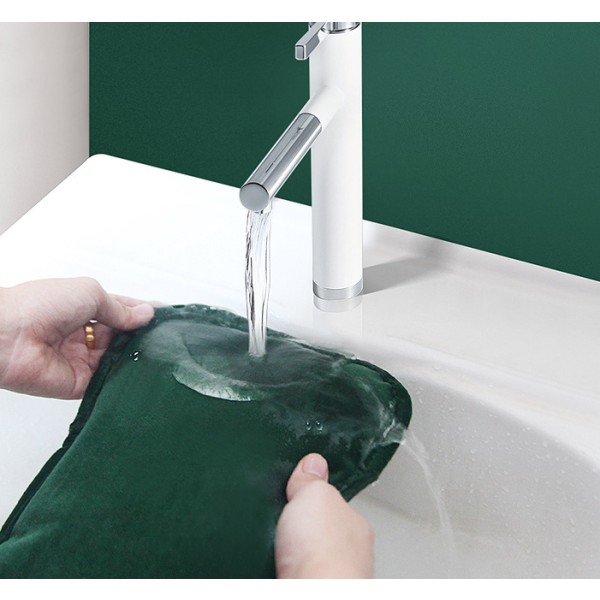 Varmvattenflaska, varmvattenpåse Elektrisk tecknad film, grön
