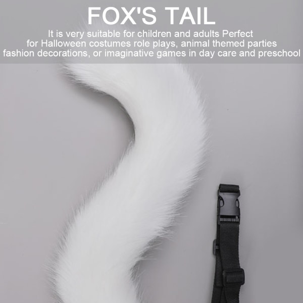 Faux Fur Cat Fox Wolf Furry hale og klips ører til Halloween