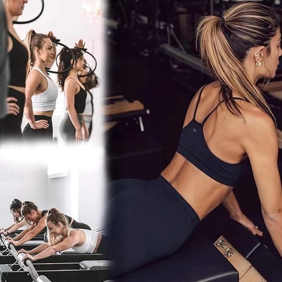 2 par yogastrumpor för kvinnor med grepp, pilatesstrumpor, barrestrumpor