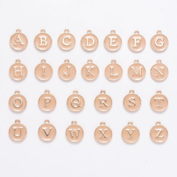 Metallbokstavsberlocker för smyckestillverkning, alfabetets första berlocker