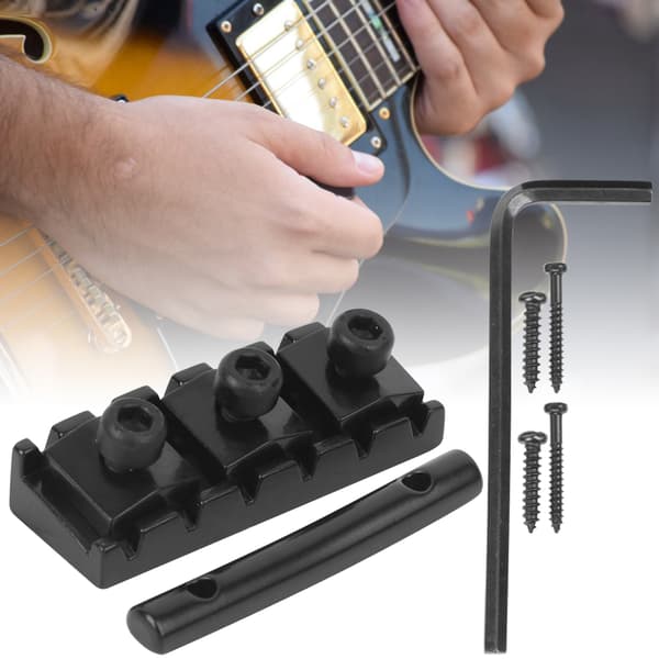Låsmutter för elgitarr, gitarrtremolobrygga låssystem med stränglåsdesign, dubbellåsande tremolosystem kompatibelt med Floyd Rose