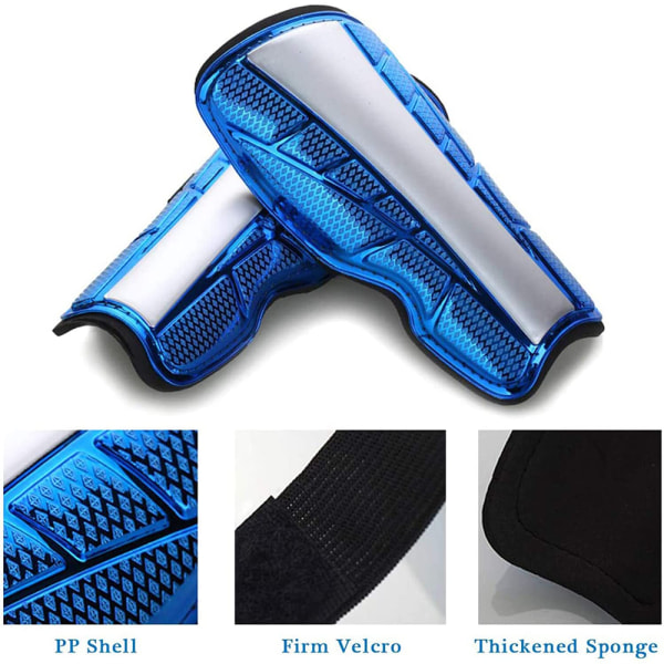 Soccer Shin Guards for Kids Youth, for Football Protection,Blue