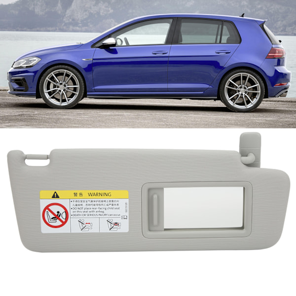 UV-skydd Visir för MK7 2014-2017, Bekväm Touch ABS Plast Tyg Ersättning med Enkel Installation för Klar Sikt