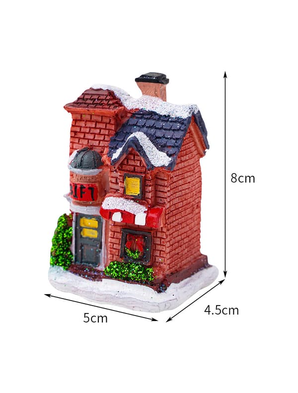 8cm Havefigur til Haven, Solcelledrevet LED-belyst Fehus, Harpiks T